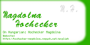 magdolna hochecker business card